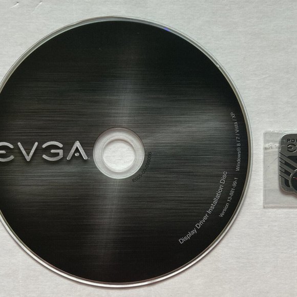 EVGA Version 13-881-99-1 & NEW metal sticker-Display Driver Installation CD Disc - Picture 4 of 4